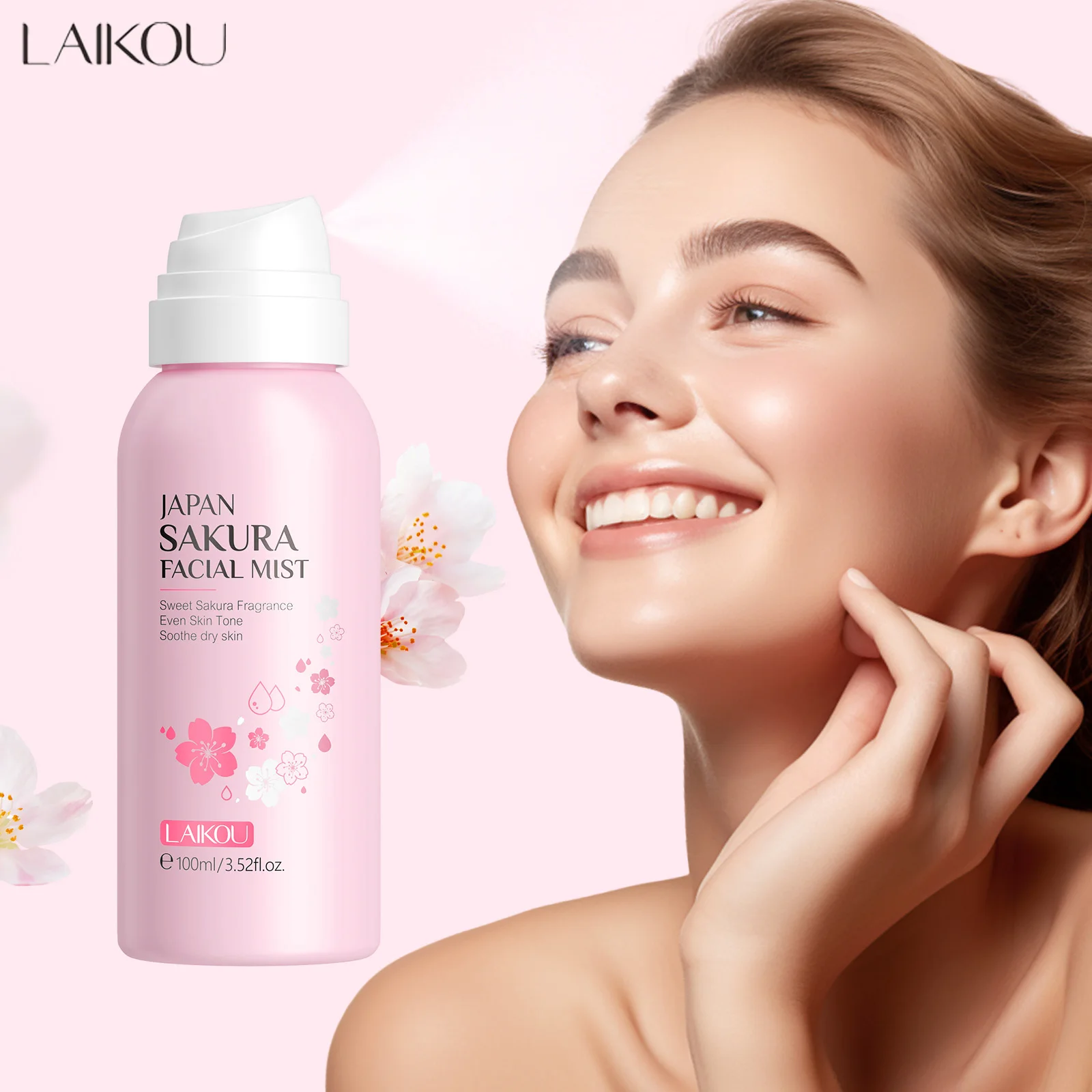 Skincare Niacinamide - LAIKOU Sakura Facial Mist Brightening Spray