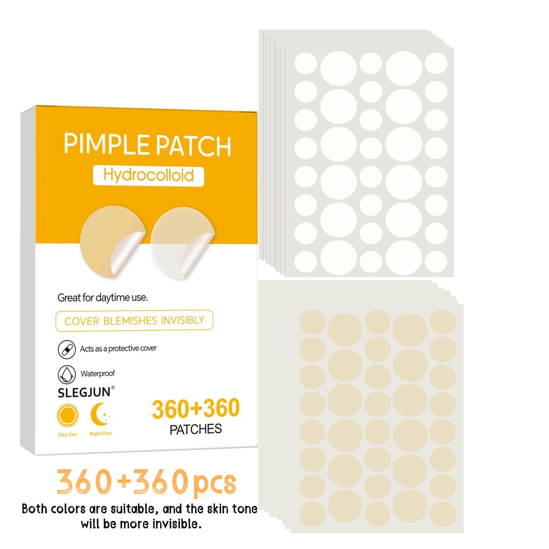 Skincare Acne - 360 Pcs Round Hydrocolloid Acne Patches