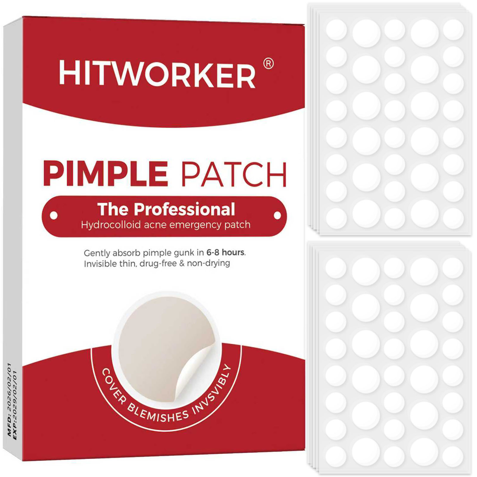Skincare Acne - Invisible Waterproof Hydrocolloid Acne Patch for