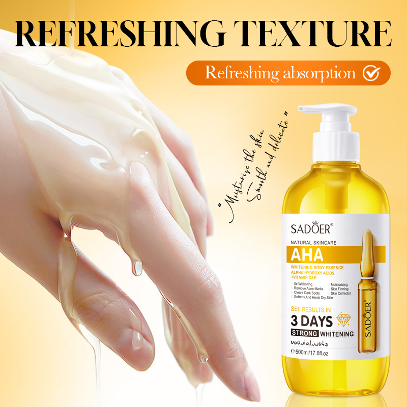 SADOER AHA Whitening Body Esse - огляд і ціна Skincare Niacinamide