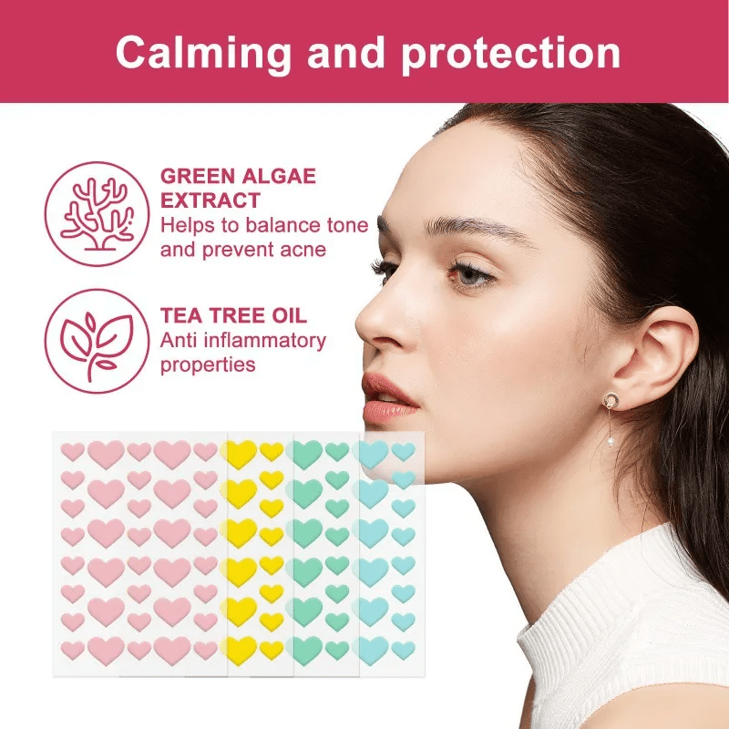 864PCS Cute Heart Shape Pimple - огляд і ціна Skincare Acne