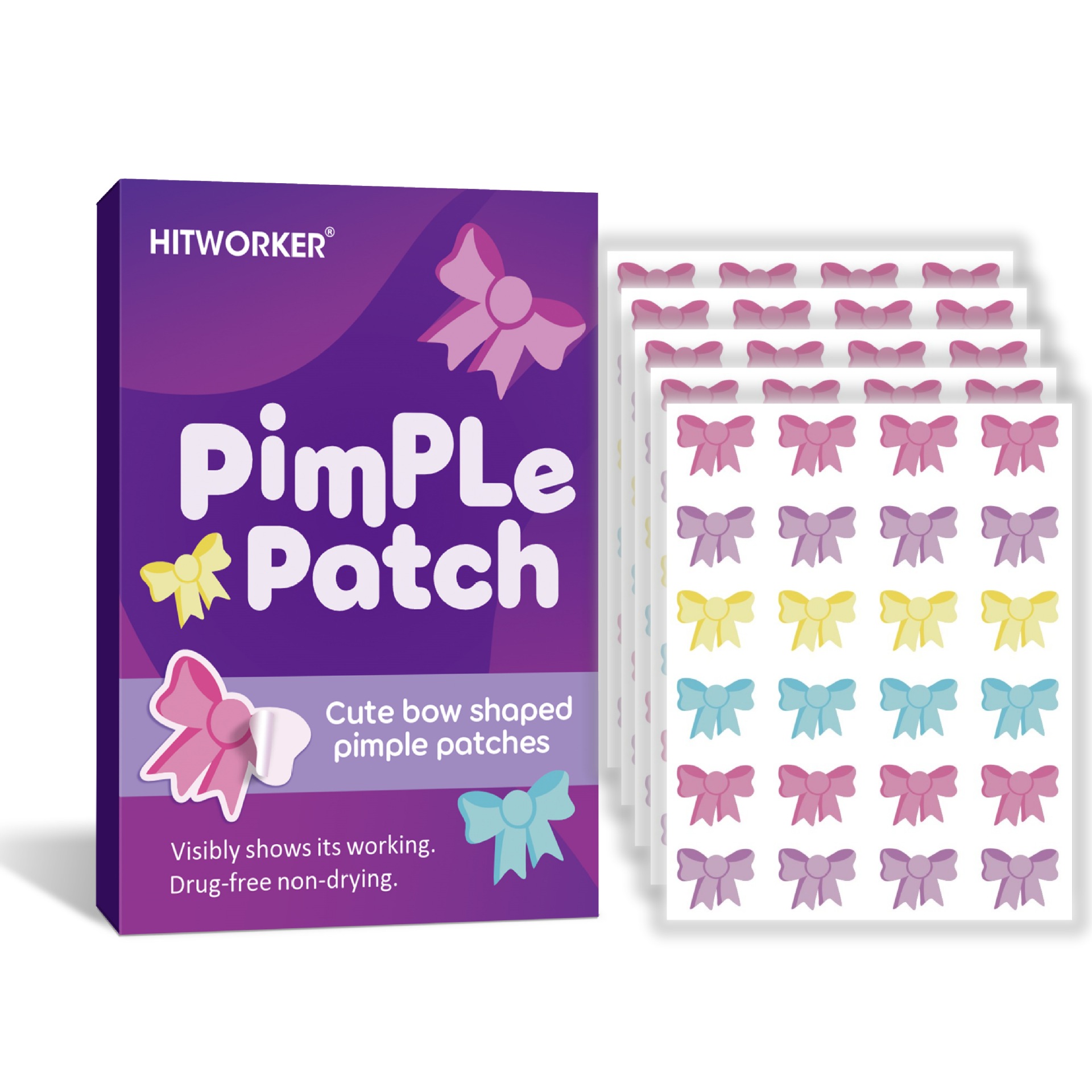 120Pcs Bow Shaped Acne Pimple  - огляд і ціна Skincare Acne