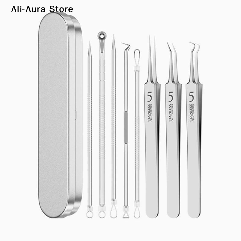 7/8Pcs Blackhead Remover Kit P - огляд і ціна Skincare Acne