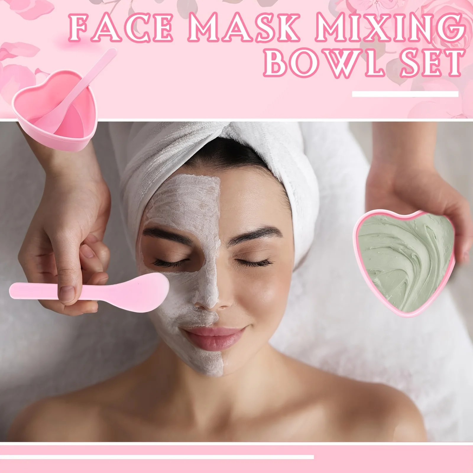 6-piece Pink Heart Shaped Faci - огляд і ціна Skincare Viral Tiktok