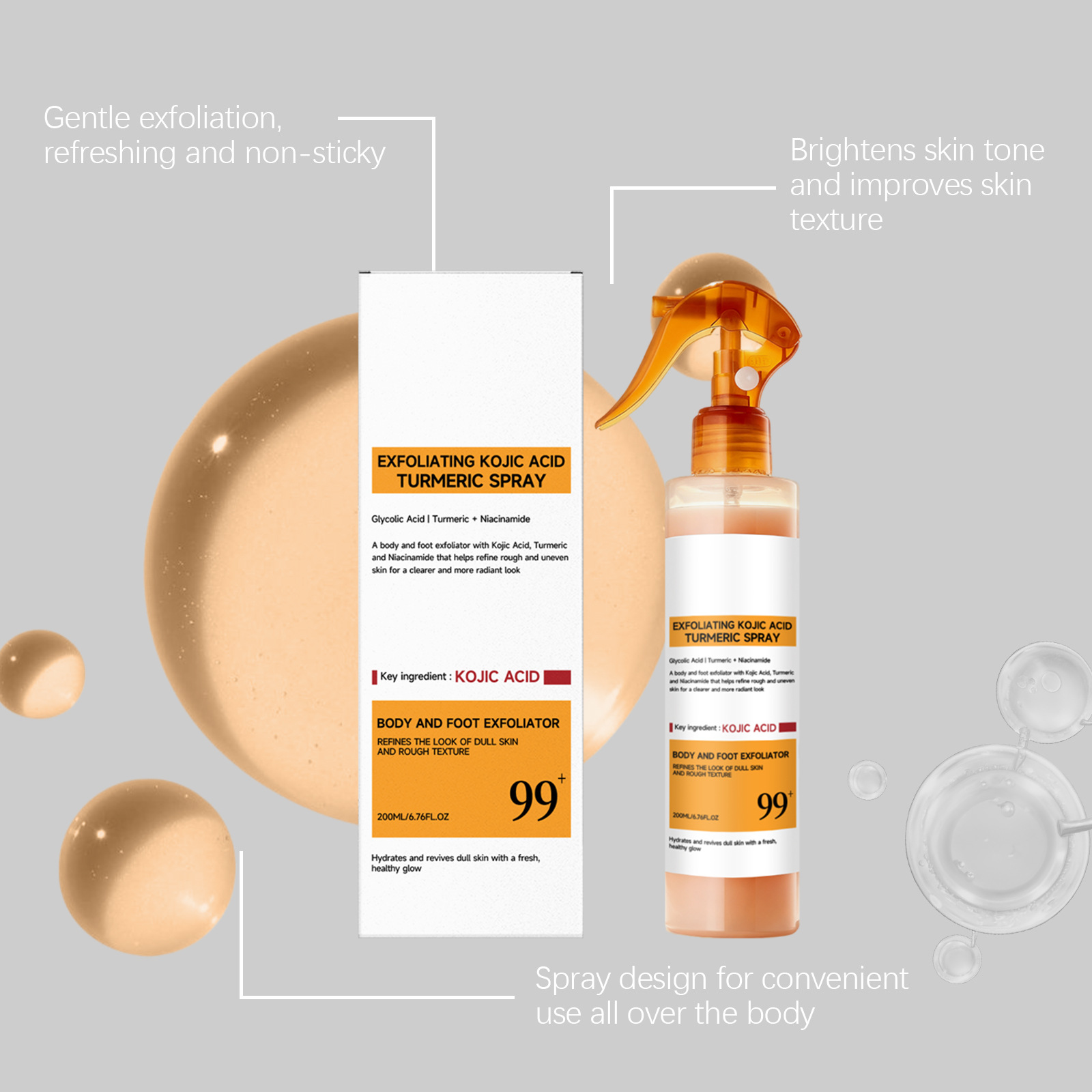 Kojic Acid Turmeric Care Spray - огляд і ціна Skincare Niacinamide