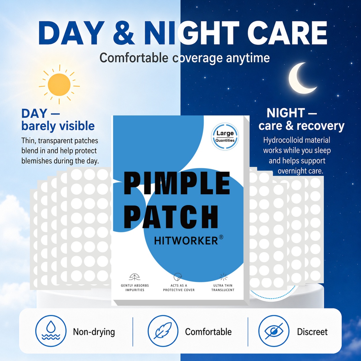 800Pcs Hydrocolloid Acne Pimpl - огляд і ціна Skincare Acne